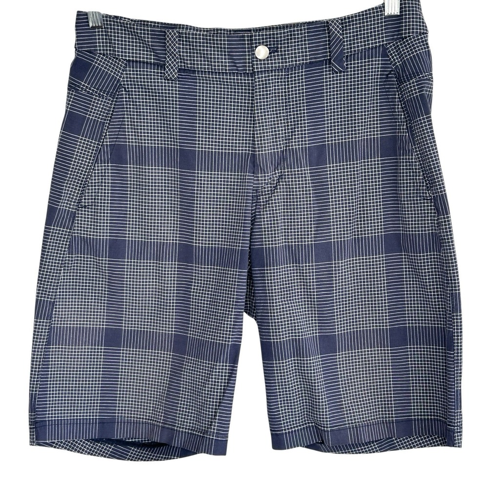 Lululemon Kahuna 2.0 Golf Shorts Mens 34 Preppy Plaid Athleisure Vacation Summer